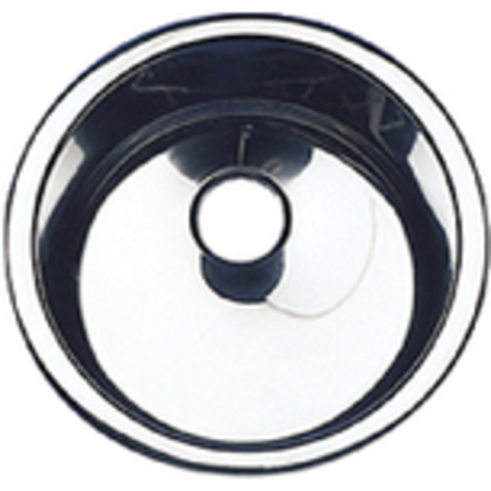 SCANDVIK 10243 Cylindrical Marine Stainless Steel Mirror Finish 13-3/16" Sink 10243